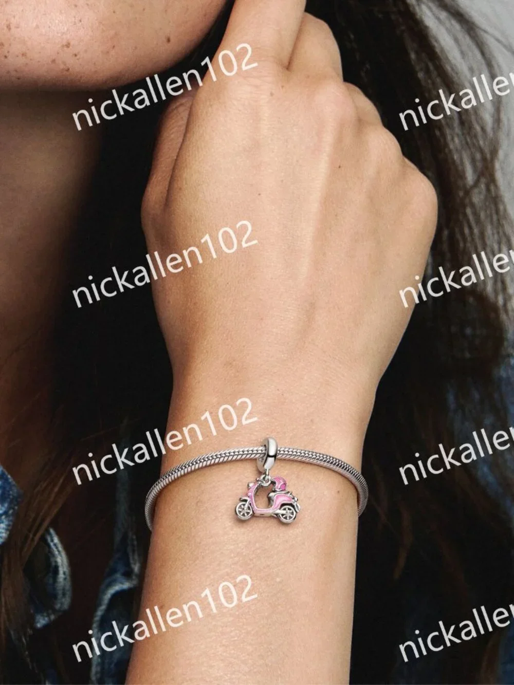 Pandora Pink Scooter Dangle Charm